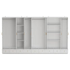 Armoires de rangement polyvalentes pour plusieurs unités Armoire blanche