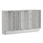 Armoires de rangement polyvalentes pour plusieurs unités Armoire blanche
