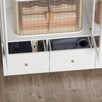 Armoires de rangement polyvalentes pour plusieurs unités Armoire blanche