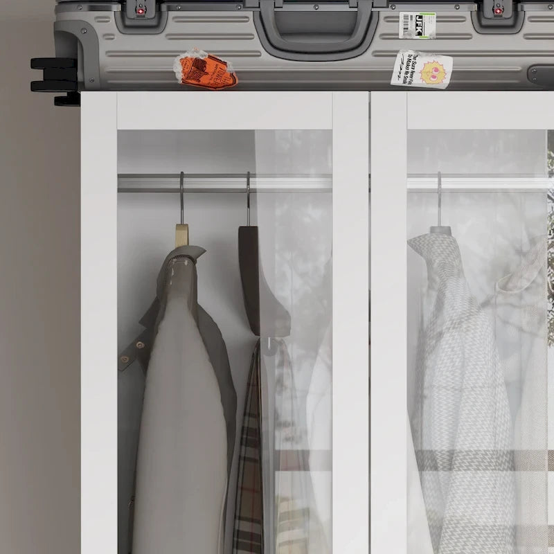 Armoires de rangement polyvalentes pour plusieurs unités Armoire blanche