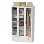 Armoires de rangement polyvalentes pour plusieurs unités Armoire blanche