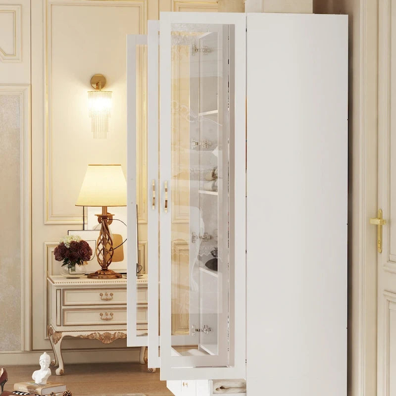 Armoires de rangement polyvalentes pour plusieurs unités Armoire blanche