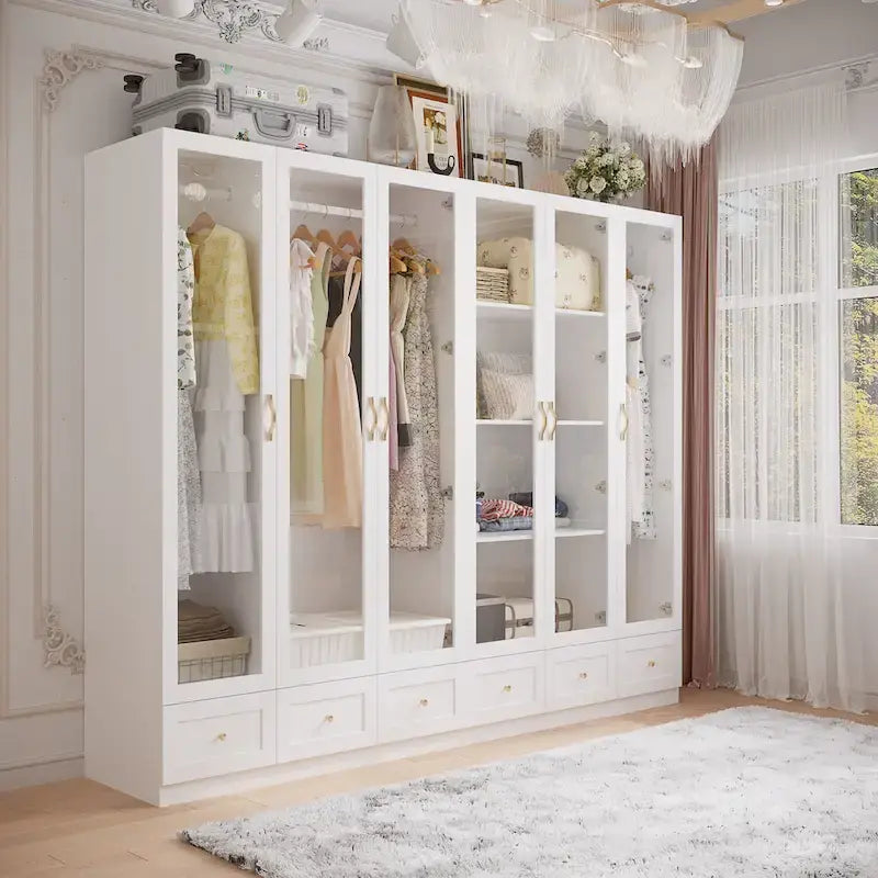 Armoires de rangement polyvalentes pour plusieurs unités Armoire blanche
