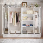 Armoires de rangement polyvalentes pour plusieurs unités Armoire blanche