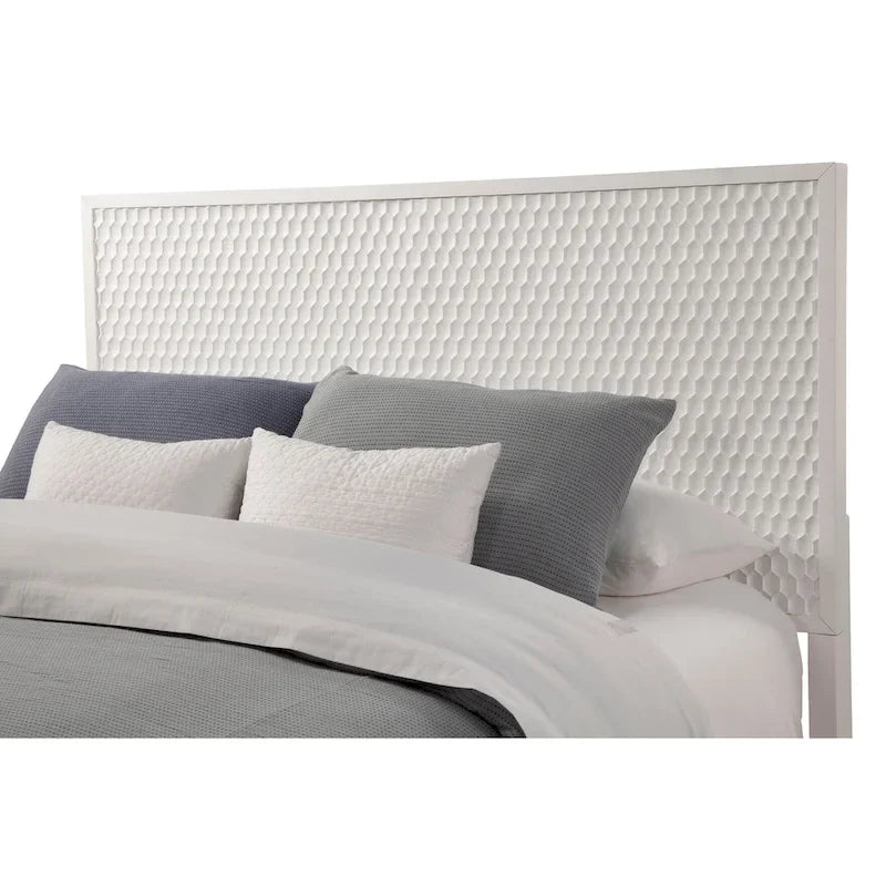 Tête de lit Origins d'Alpine White Pearl Wood en blanc