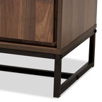 Vaisselier buffet 3 portes Noyer et Noir