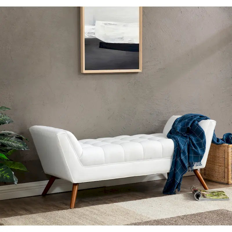Banc touffeté Mlfrid SAFAVIEH Couture - 53,2 L x 20,9 P x 20,9 H - 53Lx21Px21H