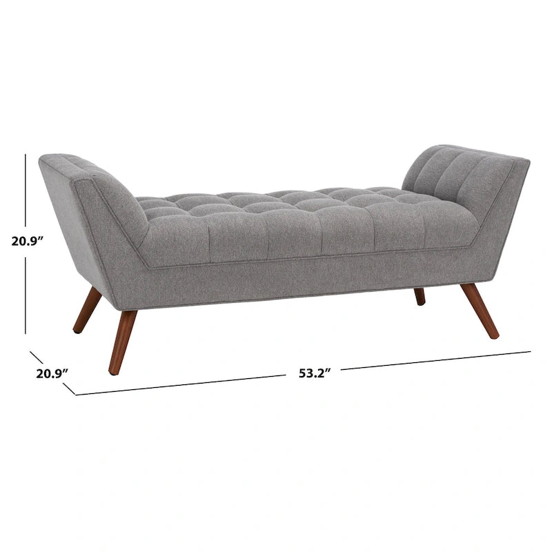 Banc touffeté Mlfrid SAFAVIEH Couture - 53,2 L x 20,9 P x 20,9 H - 53Lx21Px21H
