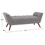 Banc touffeté Mlfrid SAFAVIEH Couture - 53,2 L x 20,9 P x 20,9 H - 53Lx21Px21H