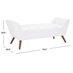 Banc touffeté Mlfrid SAFAVIEH Couture - 53,2 L x 20,9 P x 20,9 H - 53Lx21Px21H