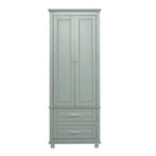 Armoire haute de rangement à deux tiroirs pour salle de bain/bureau