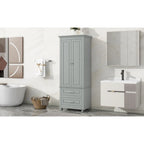Armoire haute de rangement à deux tiroirs pour salle de bain/bureau