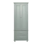Armoire haute de rangement à deux tiroirs pour salle de bain/bureau