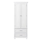 Armoire haute de rangement à deux tiroirs pour salle de bain/bureau