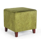 Adeco Repose-pieds ottoman carré Petit banc en tissu