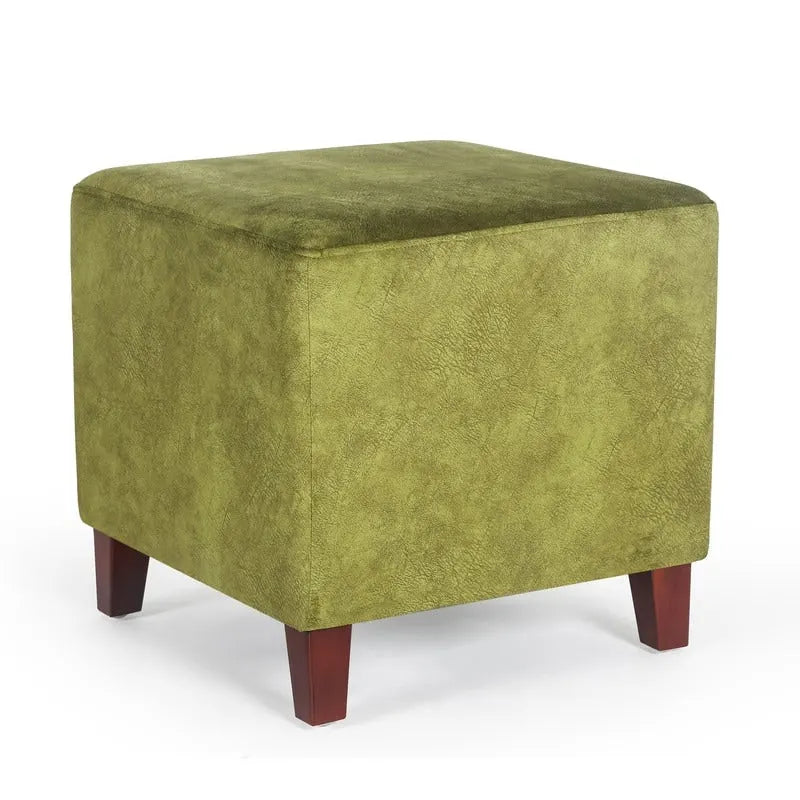 Adeco Repose-pieds ottoman carré Petit banc en tissu