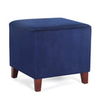 Adeco Repose-pieds ottoman carré Petit banc en tissu