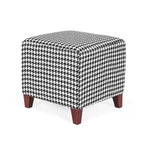 Adeco Repose-pieds ottoman carré Petit banc en tissu