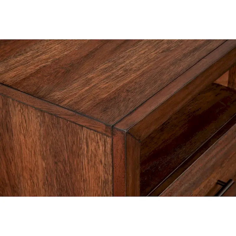 Meuble TV Origins by Alpine Trinidad en bois, couleur Toffee (marron)