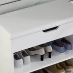 Meuble banc à chaussures Kerrogee pour 6 paires, avec rangement dissimulé sous le coussin – 12L x 24P x 21,2H po