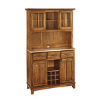 Buffet avec huche Homestyles Buffet Of Buffets en bois brun - 44 x 17 x 72