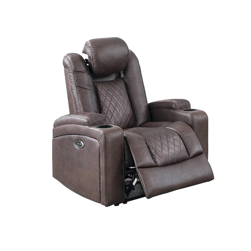 Fauteuil inclinable électrique avec porte-gobelets