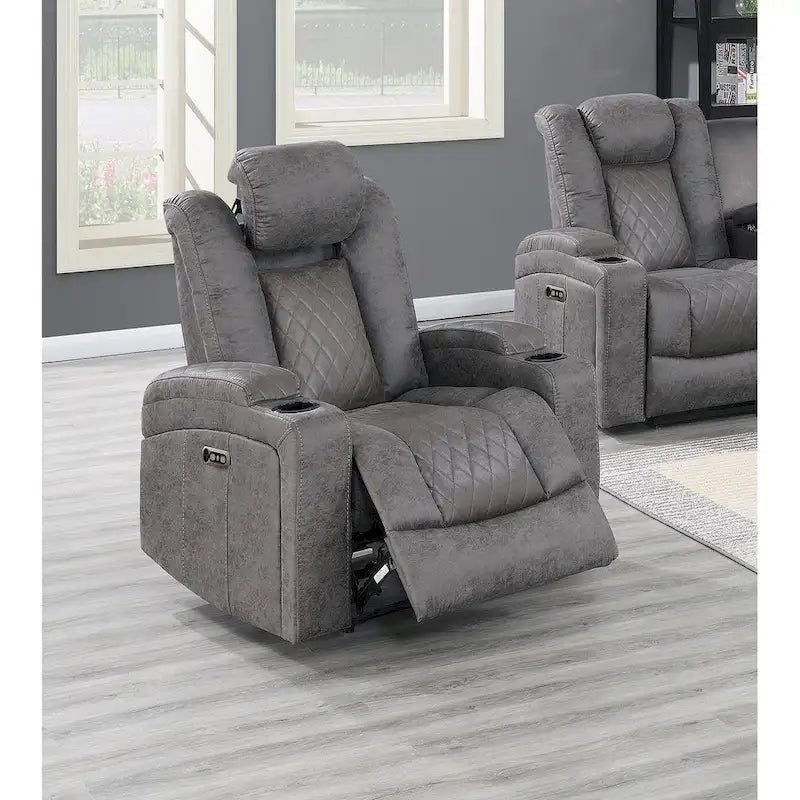 Fauteuil inclinable électrique avec porte-gobelets