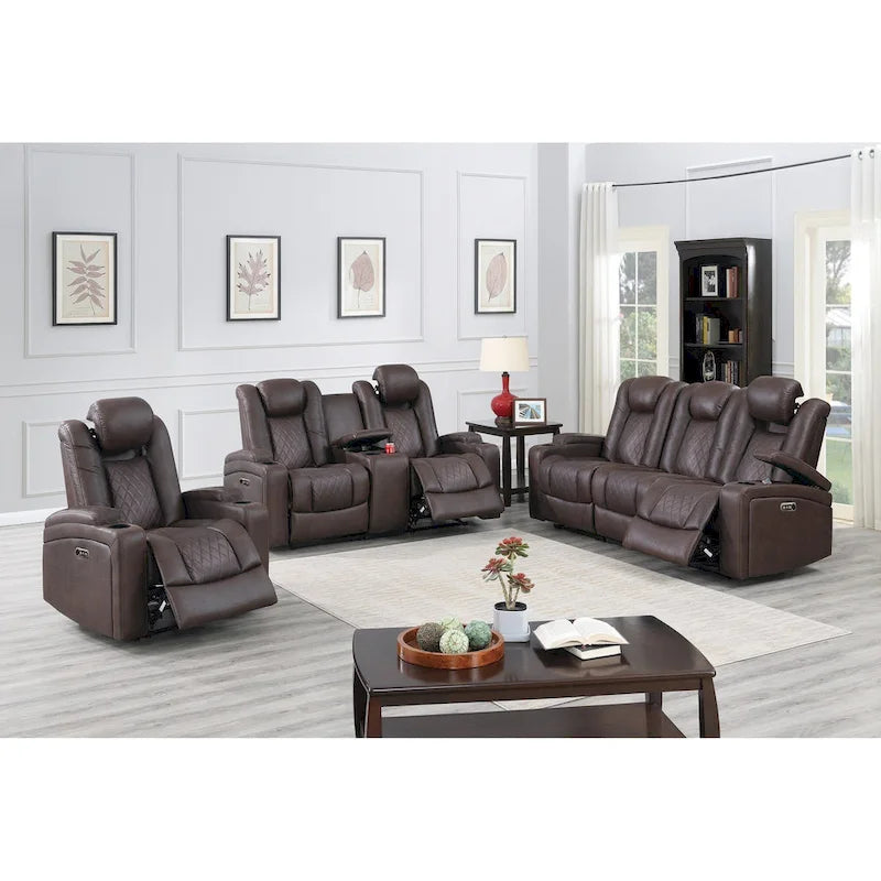 Fauteuil inclinable électrique avec porte-gobelets
