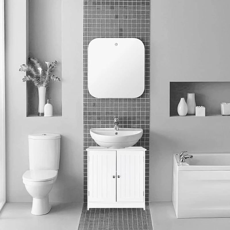 Meuble de rangement sous-lavabo blanc