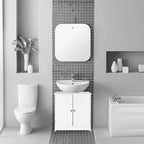 Meuble de rangement sous-lavabo blanc