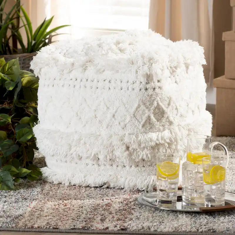 Le pouf marocain Koroh de The Curated Nomad