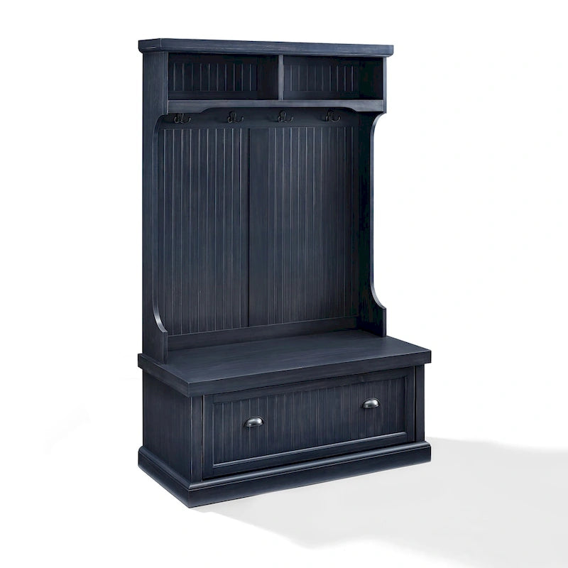 Crosley Seaside Hall Tree, fini bleu marine vieilli