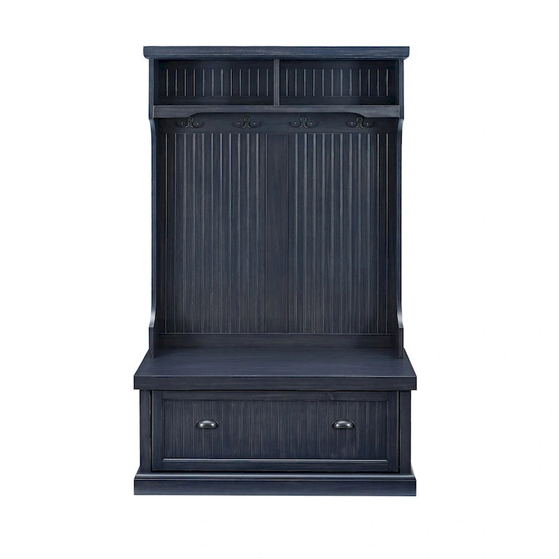 Crosley Seaside Hall Tree, fini bleu marine vieilli