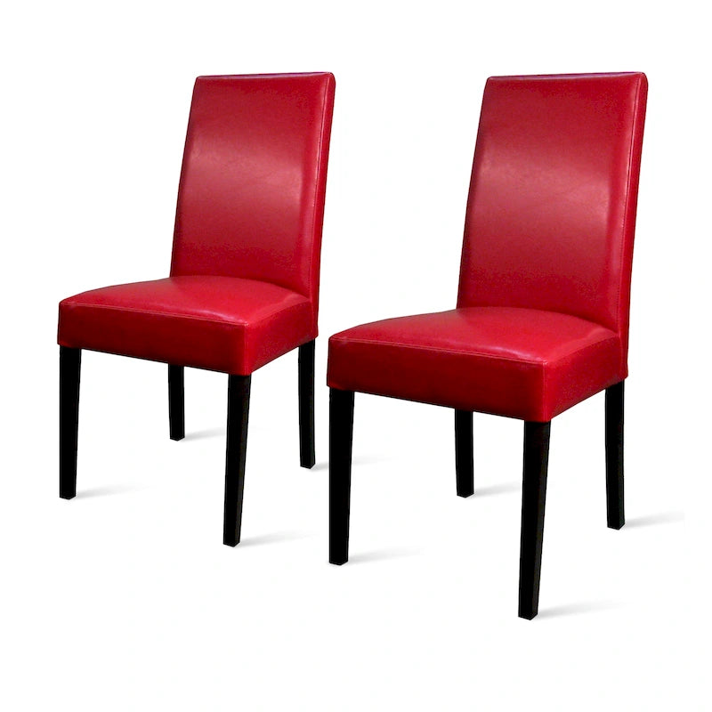 Chaises de salle à manger en cuir Hartford, lot de 2