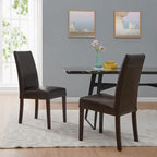 Chaises de salle à manger en cuir Hartford, lot de 2