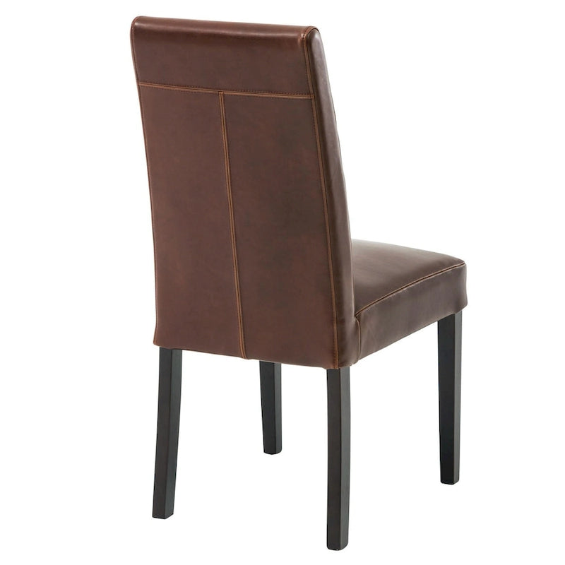 Chaises de salle à manger en cuir Hartford, lot de 2