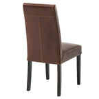 Chaises de salle à manger en cuir Hartford, lot de 2