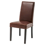 Chaises de salle à manger en cuir Hartford, lot de 2