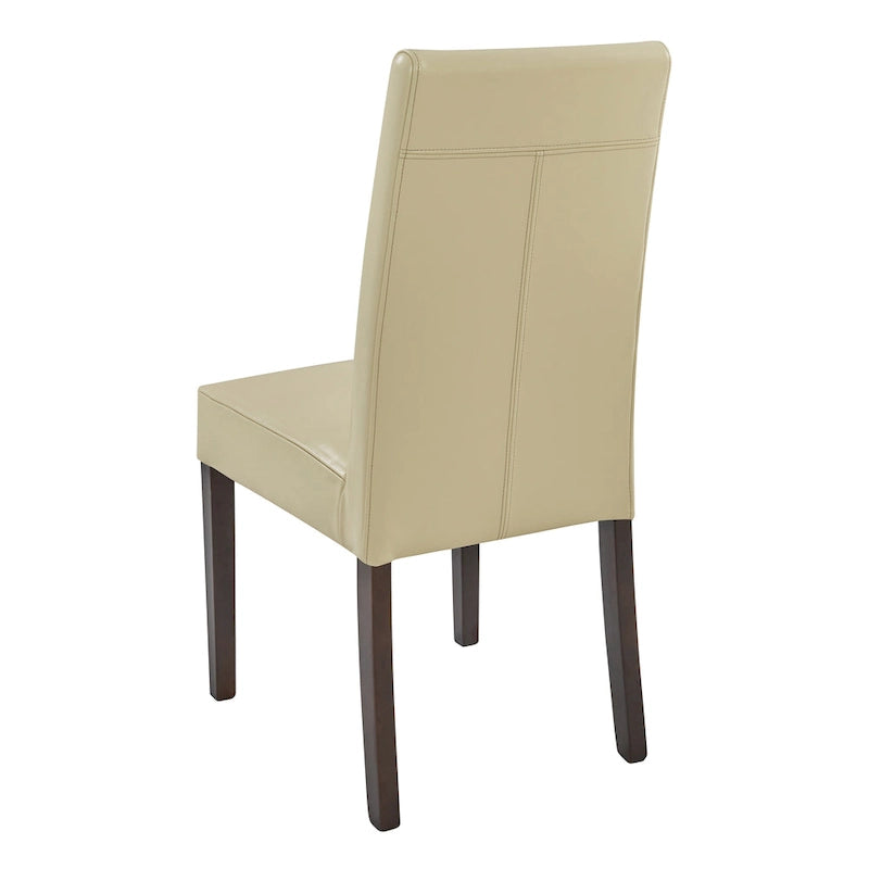 Chaises de salle à manger en cuir Hartford, lot de 2
