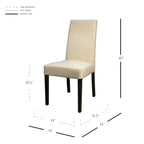 Chaises de salle à manger en cuir Hartford, lot de 2