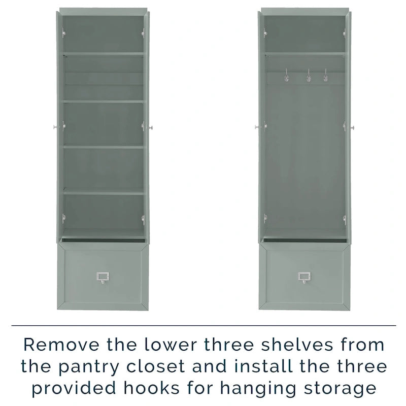 Garde-manger convertible Crosley Harper – 31,75 x 55,88 x 187,96 cm