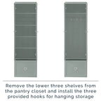 Garde-manger convertible Crosley Harper – 31,75 x 55,88 x 187,96 cm