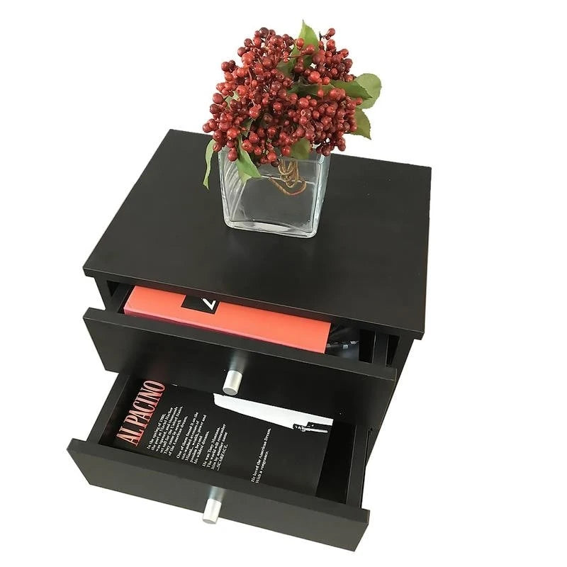 Simplifiez les meubles de chambre Table de chevet à 1 ou 2 tiroirs, 2 styles