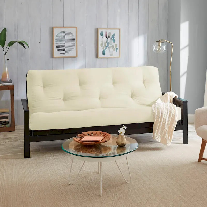 Matelas futon japonais de sol pleine grandeur 20 cm multicolore – 1 à 2 personnes