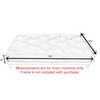 Matelas futon japonais de sol pleine grandeur 20 cm multicolore – 1 à 2 personnes