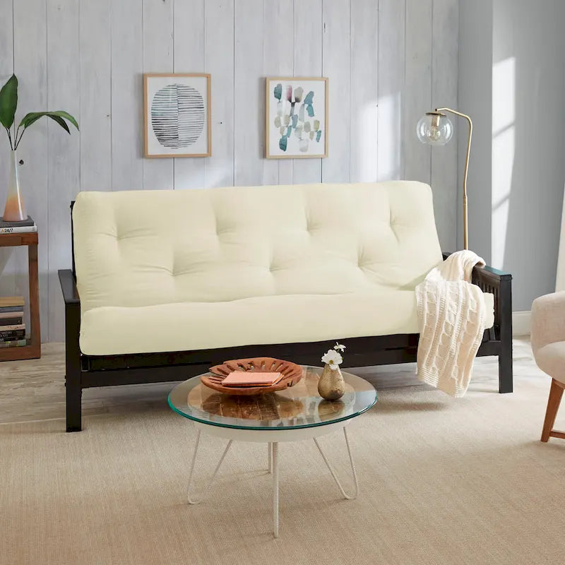Matelas futon japonais de sol pleine grandeur 20 cm multicolore – 1 à 2 personnes
