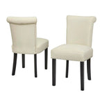 Chaise de salle à manger Parsons Adeline Simple Living avec clous décoratifs (Lot de 2)