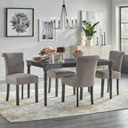 Chaise de salle à manger Parsons Adeline Simple Living avec clous décoratifs (Lot de 2)