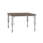 Ensemble de table de rassemblement Magnolia Manor Antique White Weathered Bark Opt 5 pièces
