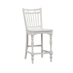 Ensemble de table de rassemblement Magnolia Manor Antique White Weathered Bark Opt 5 pièces